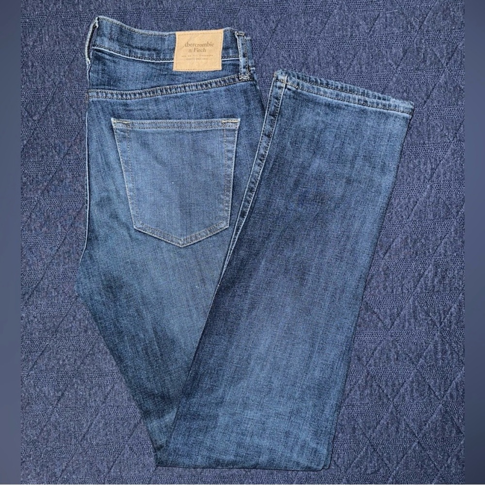 Abercrombie & Fitch Men's Blue Slim Straight Jeans